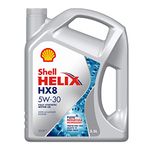 Shell Helix HX8 5W-30 API SN Plus Fully Synthetic Engine Oil for Petrol, Diesel & CNG Cars (3.5 L), medium