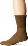 Thorlos Men's Mb Max Cushion Military Crew Socks, Brown, Medium