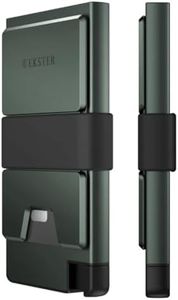 Ekster - Aluminum Cardholder Pro Wallet - All-Metal Aluminum Wallet for Men - Fits 7 Cards, RFID Blocking Layer, Ultra-Thin, Minimalist, Push Button, Card Access, Expandable, Trackable (Forest Green)