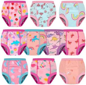 BIG ELEPHANT 10-Pack Potty Training Underwear, Toddler Training Pants