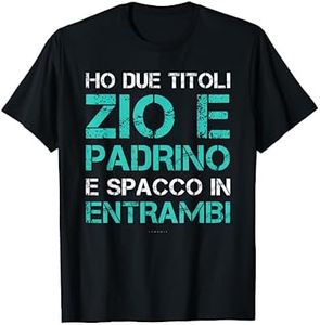 Magliette Uomo Manica Corta Divertenti Regalo Zio Padrino Maglietta