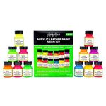 Angelus Neon Acrylic Leather Paint Set