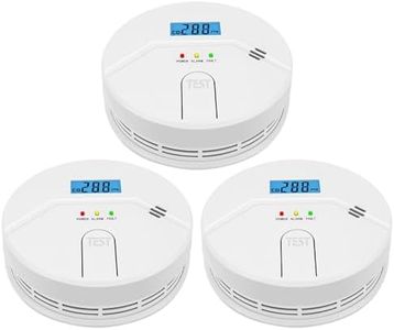 3 Packs, Smoke and CO Alarm,Smoke and Carbon Monoxide Detector,2 in 1,Smoke Detector Carbon Monoxide Detector Combo,85 db Alarm
