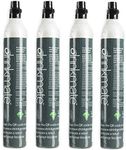 Drinkmate Threaded 60L CO2 Exchange Cabonation Cylinders, Compatible w/SodaStream (Screw-In), Aarke, Ninja Thirsti, 14.5 Oz, Cartridge Gas Canister Refill (Set of 4)