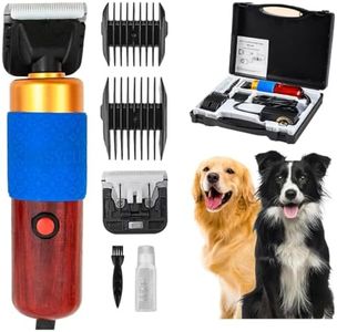 Ampvolts Tosatrice per cani 200W, rumore inferiore tosatrice per cani professionale con Cavo di Alimentazione da 3m，2000-6000RPM, Adatto per cani, gatti, pecore, cavalli e altri animali Clippers Kit