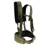 SGerste Adjustable Hunting Molle Style Vest with Battle Belt, Harness Shoulder Battle Belt Suspender Molle Hunting Vest