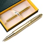 HSK Ballpoint Pens Luxury gift Pen Black Refill Line width 0.5mm,Best Ball Pen Gift Set for Men & Women Professional Executive,Office,Nice Pens Classy Gift Box (Gold)