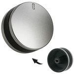 Spares2go Control Dial Switch Knob for Lamona 450002486 LAM3200 LAM3204 LAM3401 Oven Cooker 40 mm Plastic (Silver/Black)