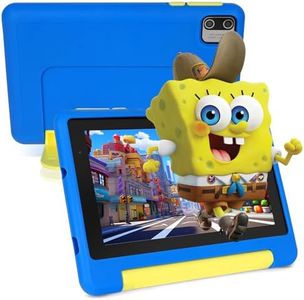 Freeski Tablette Enfants 7 Pouces, Tablette pour Enfants Android 13 Quad Core, 8Go+64G0+128Go, Contrôle Parental, 2500mAh, Wi-FI, Bluetooth, Type-C, Tablette avec Kid-Proof Étui (Bleu)