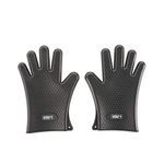 Weber 7017 Silicone Grilling Gloves, Black