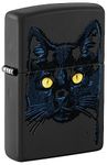 Zippo Black Cat Design Windproof Pocket Lighter