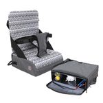 Dreambaby Grab 'n Go Booster Seat with Adjustable Securing Straps - Toddler Booster Seat for Eating - Compact, Lightweight & Portable - Fits Most Dining Chairs