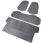 Spec-D MAT-3201GRY Gray All Weather Floor Mats 4pcs Lifetime