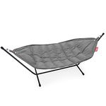 Fatboy® Headdemock Superb Hammock with Stand - Double 2 Person Hammock - Hammock with Easy to Assemble Metal Frame - Outdoor Hammock - Camping Hammock - Max Load Capacity 150 kg - Grey