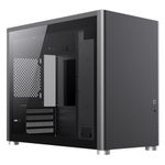 GameMax Spark Gaming Cube, Micro-ATX Modular Gaming PC Case, Dual Tempered Glass Side Panels, USB3.0 - Type C | Black