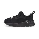 Puma Unisex Kids Puma Wired Run Ac Inf Sneakers, Puma Black-Puma White, 8.5 UK