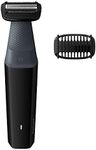 Philips Bodygroom Series 3000 Showerproof Body Groomer/Trimmer and Skin Friendly Electric Shaver with 50 Mins Cordless Use, Black, BG3010/15