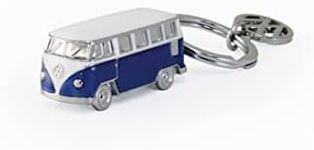 BRISA VW Collection - Volkswagen Bus T1 Camper Van Kombi 3D Model Key Ring Chain, Gift Idea/Fan Souvenir/Retro Vintage Product (Blue)