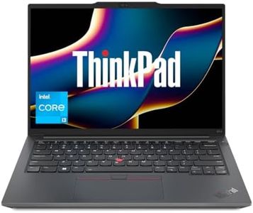 Lenovo ThinkPad E14 Intel Core i3 13th Gen 14" WUXGA IPS 300 Nits Thin and Light Laptop (8GB RAM/512GB SSD/Windows 11 Home/FPR/Black/1Y Onsite/1.41 kg), 21JKS13L00