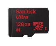 SanDisk SDSDQUA-128G-U46A Mobile Ultra microSDXC UHS-I Class 10 Memory Card + SD Adapter + Memory Zone Android App up to 30 MB/s read - 128 GB