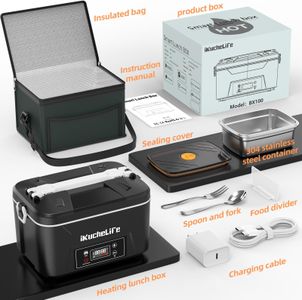 iKuchelife Heated Lunch Box 1.5L – Portable Electric Food Warmer