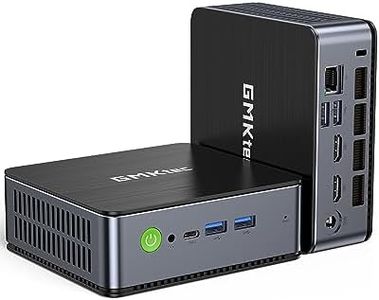 GMKtec Mini PC Intel i7-12650H 24GB DDR5 1TB PCIe 4.0 M.2 NVMe SSD, Gaming Mini Computers Windows 11 Pro, Type C, WiFi 6, BT 5.2, RJ45 1000M Support 4K Triple Display Desktop PC