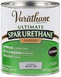 Varathane 242183H Classic Clear Oil Based Outdoor Spar 275 Voc Urethane, Quart, Satin Finish