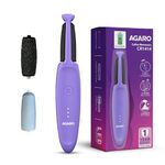 AGARO Electric Callus Remover with 2 Replaceable Heads – Rechargeable Foot Scrubber for Dead Skin & Cracked Heels Pedicure Machine with 120 Minutes Runtime CR1414