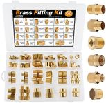 KOOTANS 66pcs Brass Pipe Fittings A