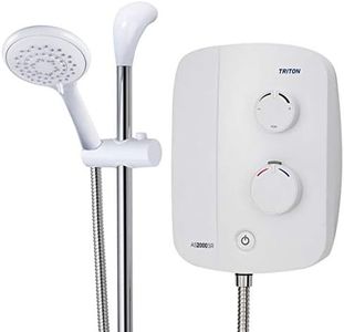 Triton AS2000 SR Thermostatic Power Shower White Chrome Aqua Sensation AS2000XT