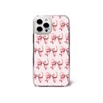 Pink Bows Bow Pattern Coquette Aesthetic Phone Case/Cover Compatible with iPhone SE 3 (2022) Plastic