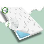 Home4me Bamboo Pack and Play Mattress 38" x 26" x3'', Dual Sided Playpen Mattresses, Breathable Pack n Play Mattress Memory Foam Baby Crib Mattresses for Babies and Toddlers with Soft Cover