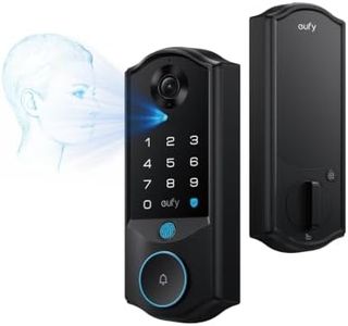 eufy FamiLock E40 Smart Lock with Facial Recognition, Keyless Entry Door Lock for Front Door, Advanced 3-in-1 Security: 2K Camera, Doorbell and Face Unlocking, Dual Power System, Matter