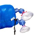 WNL Products 5000BVM-COMBO, 1 Practi-Mask BVM Adult/Child and 1 Infant CPR Trainings Mask, Includes 1 Infant BVM and 1 Adult/Child BVM (Practi-Mask, Bag Valve Squeeze Bag, Reservoir Bag)