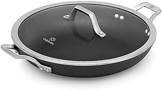 Calphalon 1948256 Signature Hard Anodized Nonstick Covered Everyday Chef Pan, 12", Black