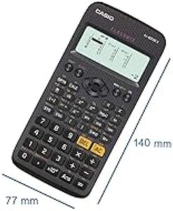 Casio FX-82DE X ClassWiz Scientific Calculator, Battery, Black – German Language