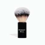 Forest Hill Premium Lincoln Shaving Brush For Men, Super Soft Bristles & Ergonomic Design, Compact & Easy Grip, Ideal For Personal & Professional Salon (Black)