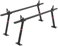 VMBQRTI Truck Ladder Rack, Aluminum Ladder Rack for Pick Up Truck Adjustable Universal Truck Bed Ladder Rack(800lbs Capacity,Black)