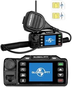 global-ptt V1 Mobile PoC Radio Unlimited Range, 2-Pack Professional Fixed-Mount Push-to-Talk Over Cellular 4G LTE Walkie Talkies Long Range for in-Vehicle Nationwide PTT Communication (2, V1)