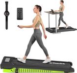 Smart Under Desk Walking Pad, Treadmill for Home/Office, Manual Incline, 5.0 MPH Treadmill with 3HP Motor, Panel & Remote LED Display, Compact 4-in-1 Running/Walking Machine, Portable 300LB Capacity