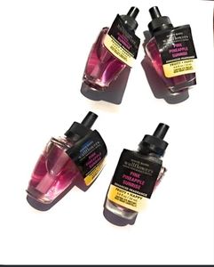 Bath & Body Works Pink Pineapple Sunrise WallFlowers Fragrance Refill 0.8 Oz 4 Pack (Pink Pineapple Sunrise)