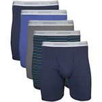 GILDAN Men's Regular Leg Briefs, Multipack Boxer Briefs, Mixed Navy (5-pack), M UK