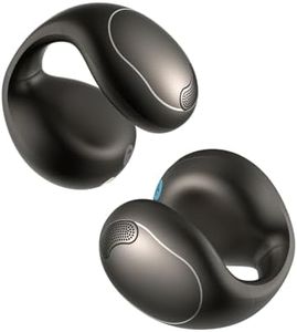 soundcore C40i by Anker, Open-Ear Earbuds, Clip-On Headphones, Flexible Joint Design, Button Controls, Lightweight Comfort, Stable Fit with Attachable Ear Grips, Expansive Drivers for Clear Sound