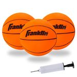 Franklin Sports Indoor Mini Basketballs - 3 Pack - Slam Dunk Approved - Indoor Game Room Replacement Basketballs - Pump Included