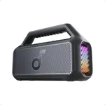 soundcore Boom 2 Outdoor Speaker, 80W, Subwoofer, BassUp 2.0, 24H Playtime, IPX7 Waterproof, Floatable, RGB Lights, USB-C, Custom EQ, Bluetooth 5.3, Portable, Camping, Beach, and Backyard-Black