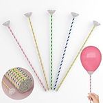 YALLOVE Paper Balloon Sticks, 100 P