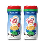 Nestle Coffee Mate Coffee Creamer - French Vanilla Flavoured Creamer - Sugar Free, 289.1g (Pack of 2)