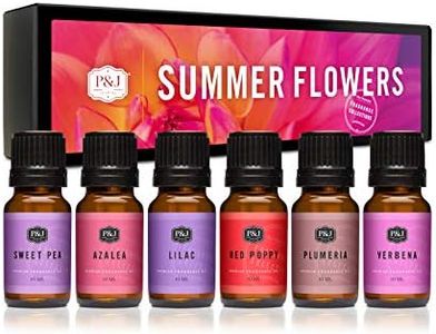 P&J Trading Fragrance Oil | Summer Flowers Set of 6 - Scented Oil for Soap Making, Diffusers, Candle Making, Lotions, Haircare, Slime, and Home Fragrance