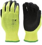 G & F Products Rubber Latex Double Coated Work Gloves