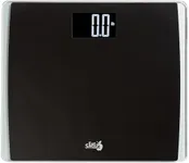 Eat Smart Precision Digital Bathroom Scale, 550 lb High Capacity Scale, Extra Wide Platform, Bath Scale for Body Weight, Black